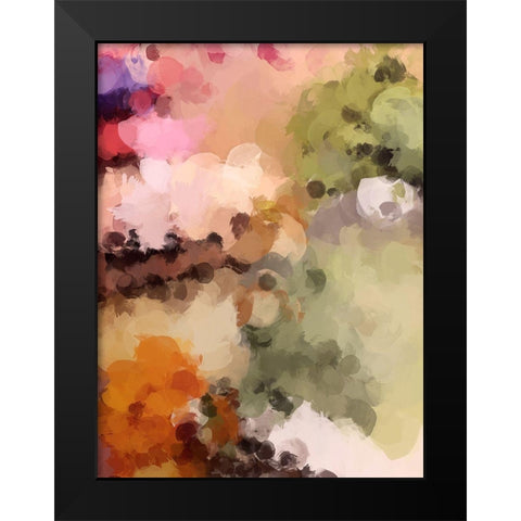 Color and Shape III Black Modern Wood Framed Art Print by Orlov, Irena
