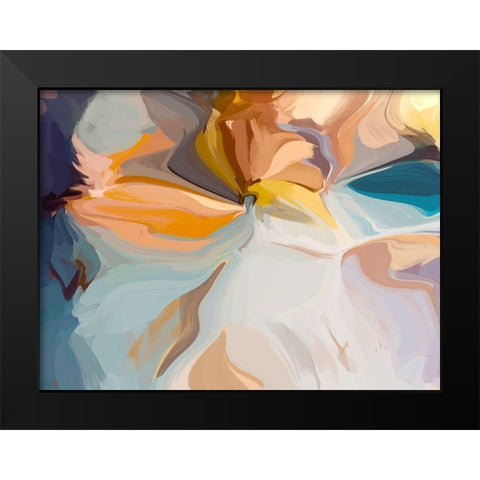 Through the Time Black Modern Wood Framed Art Print by Orlov, Irena