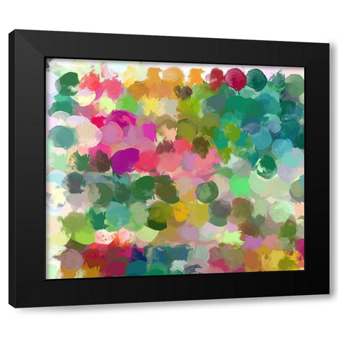 Color Expression I Black Modern Wood Framed Art Print by Orlov, Irena