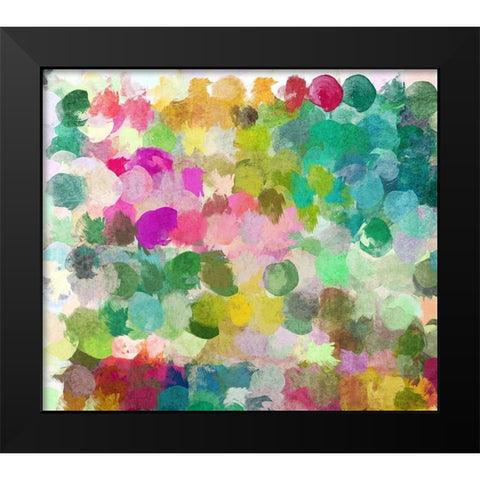 Color Expression II Black Modern Wood Framed Art Print by Orlov, Irena
