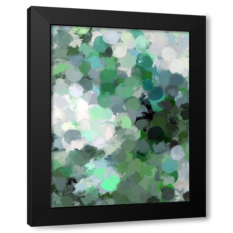 Color Expression IV Black Modern Wood Framed Art Print by Orlov, Irena