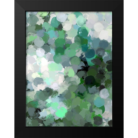 Color Expression IV Black Modern Wood Framed Art Print by Orlov, Irena