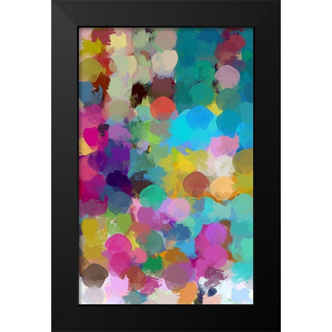 Bohemian Color Expression V Black Modern Wood Framed Art Print by Orlov, Irena