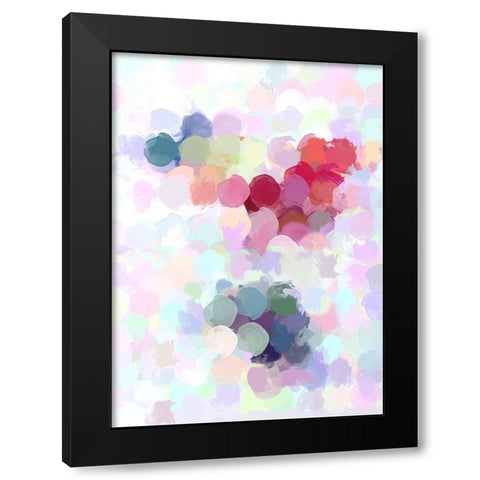 Improvisation I Black Modern Wood Framed Art Print by Orlov, Irena