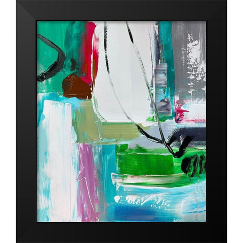 Illusory Space and Balance V Black Modern Wood Framed Art Print by Orlov, Irena