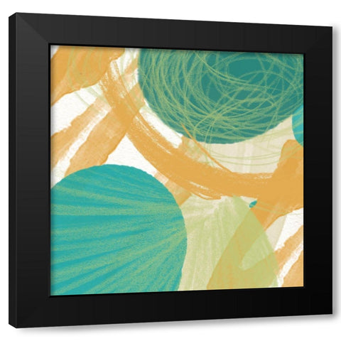 Touch I Black Modern Wood Framed Art Print by Orlov, Irena