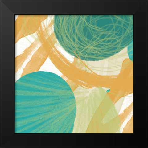 Touch I Black Modern Wood Framed Art Print by Orlov, Irena