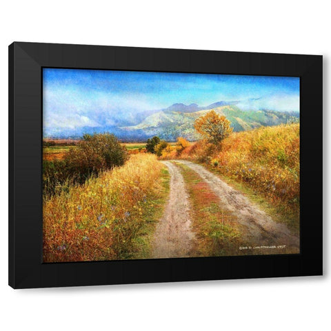 Nice Road Shot Idaho Black Modern Wood Framed Art Print by Vest, Christopher