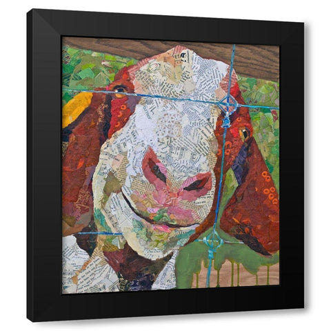 Nanny Black Modern Wood Framed Art Print with Double Matting by St Hilaire, Elizabeth