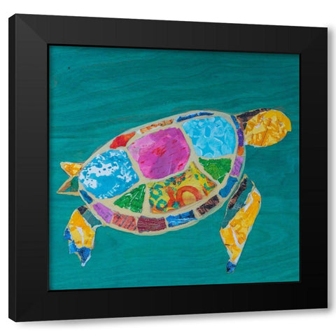 Sea Turtle I Black Modern Wood Framed Art Print by St Hilaire, Elizabeth