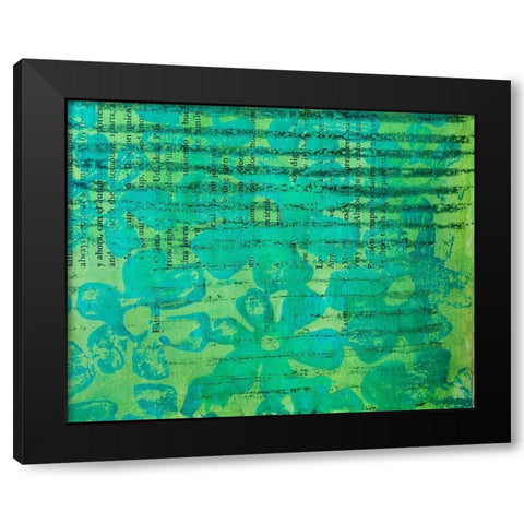 Paper II Black Modern Wood Framed Art Print by St Hilaire, Elizabeth