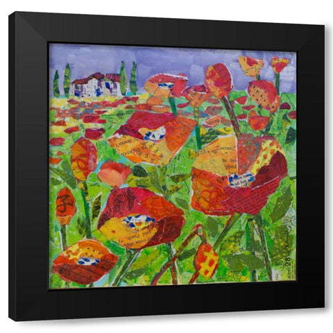 Made in italy Black Modern Wood Framed Art Print with Double Matting by St Hilaire, Elizabeth