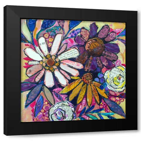 Purple Passion Black Modern Wood Framed Art Print by St Hilaire, Elizabeth