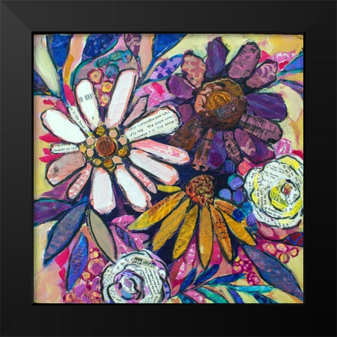 Purple Passion Black Modern Wood Framed Art Print by St Hilaire, Elizabeth