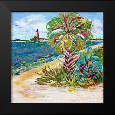 Around the Bend Black Modern Wood Framed Art Print by St Hilaire, Elizabeth