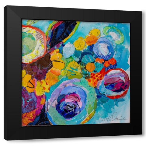 Happy Day Black Modern Wood Framed Art Print by St Hilaire, Elizabeth