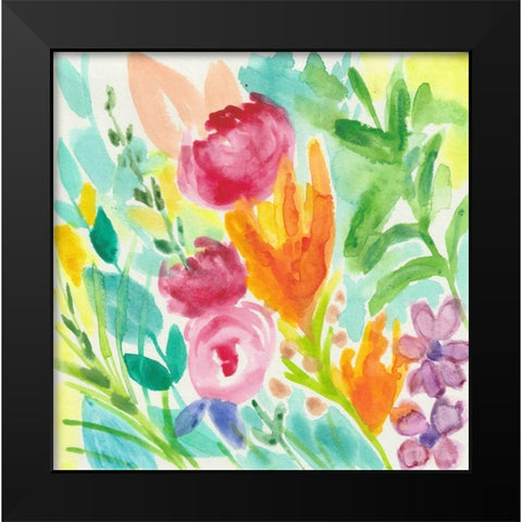 April Showers Black Modern Wood Framed Art Print by St Hilaire, Elizabeth