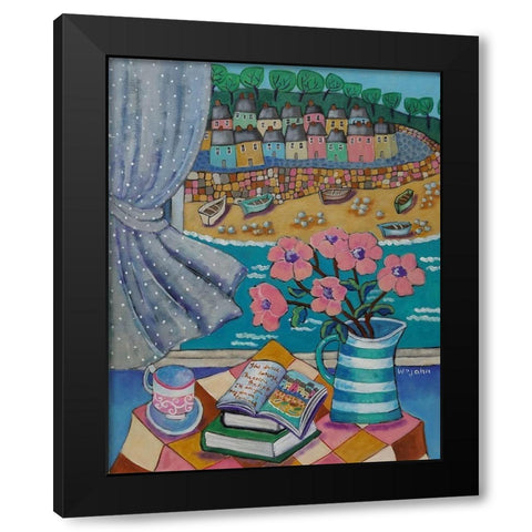 An Artist View of Cornwall Black Modern Wood Framed Art Print with Double Matting by Wojahn, Holly
