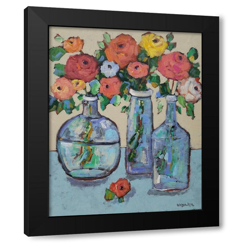 More Buds in a Bottle Black Modern Wood Framed Art Print with Double Matting by Wojahn, Holly