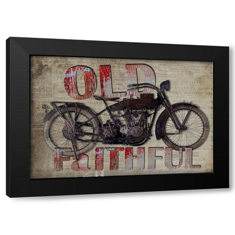 Old Faithful Black Modern Wood Framed Art Print with Double Matting by Smith, Karen
