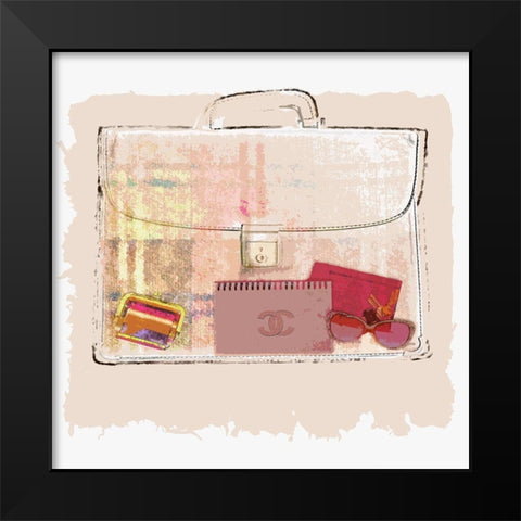 Bagful I Black Modern Wood Framed Art Print by Smith, Karen