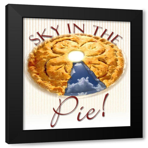 Sky in the Pie Black Modern Wood Framed Art Print by Smith, Karen