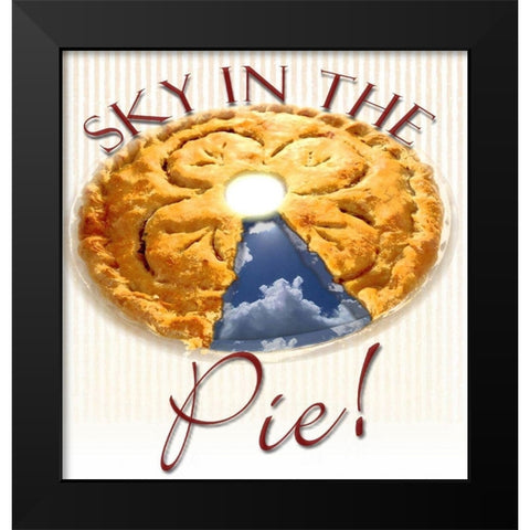 Sky in the Pie Black Modern Wood Framed Art Print by Smith, Karen