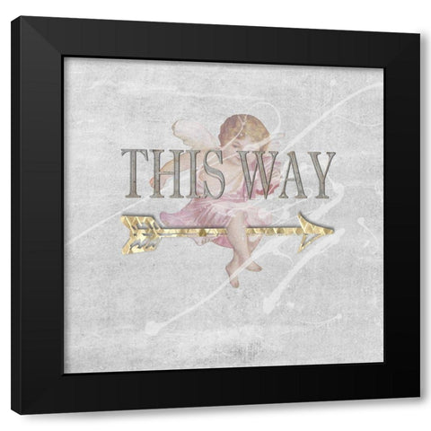 Follow Your Dreams I Black Modern Wood Framed Art Print with Double Matting by Smith, Karen