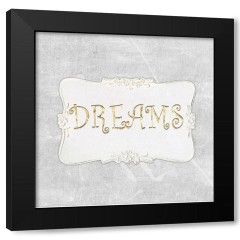 Follow Your Dreams II Black Modern Wood Framed Art Print by Smith, Karen