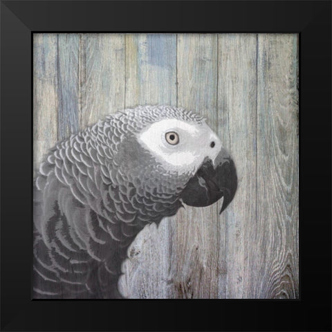 Bird Heads II Black Modern Wood Framed Art Print by Smith, Karen