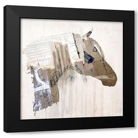 Ragand Bone I Black Modern Wood Framed Art Print with Double Matting by Smith, Karen