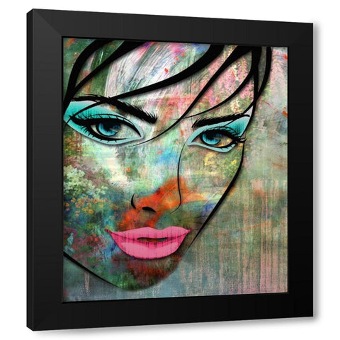 Feature Garden I Black Modern Wood Framed Art Print with Double Matting by Smith, Karen