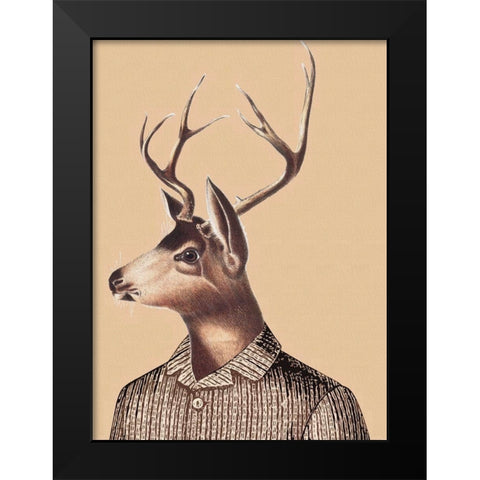 Poshstag Black Modern Wood Framed Art Print by Smith, Karen