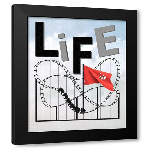 Life Black Modern Wood Framed Art Print by Smith, Karen