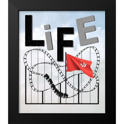 Life Black Modern Wood Framed Art Print by Smith, Karen