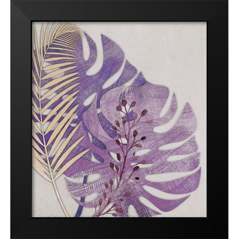 Tropics Black Modern Wood Framed Art Print by Smith, Karen