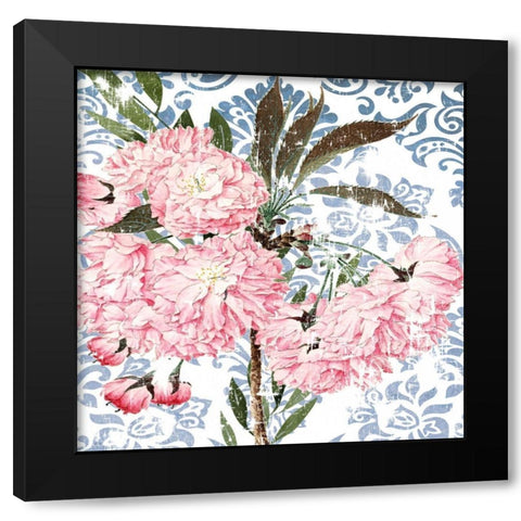 Rosewall I Black Modern Wood Framed Art Print with Double Matting by Smith, Karen