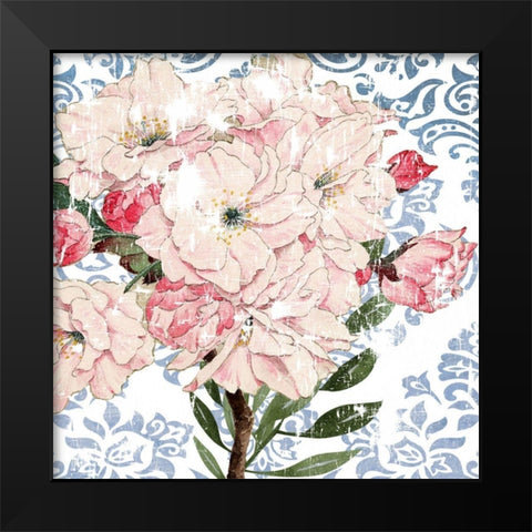 Rosewall II Black Modern Wood Framed Art Print by Smith, Karen