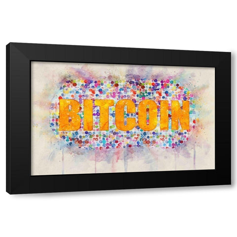 Bitcoin Era II Black Modern Wood Framed Art Print by Surma, Agata