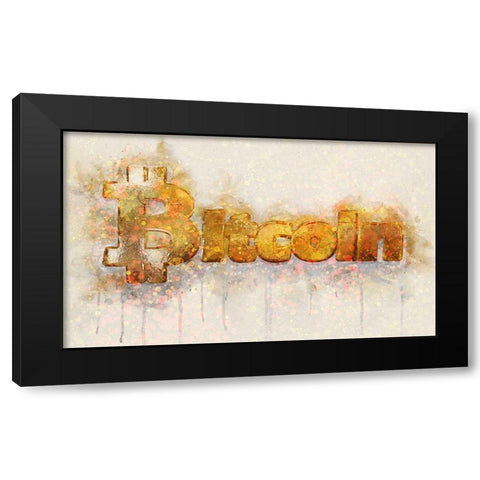 Bitcoin Era IV Black Modern Wood Framed Art Print by Surma, Agata