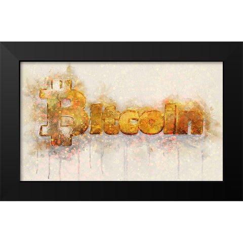 Bitcoin Era IV Black Modern Wood Framed Art Print by Surma, Agata