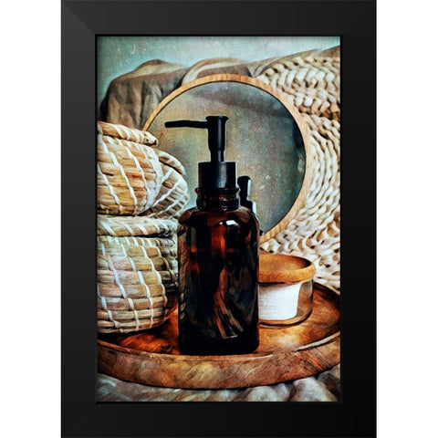 Natural Elements Aromatherapy I Black Modern Wood Framed Art Print by Aldridge, Ashley