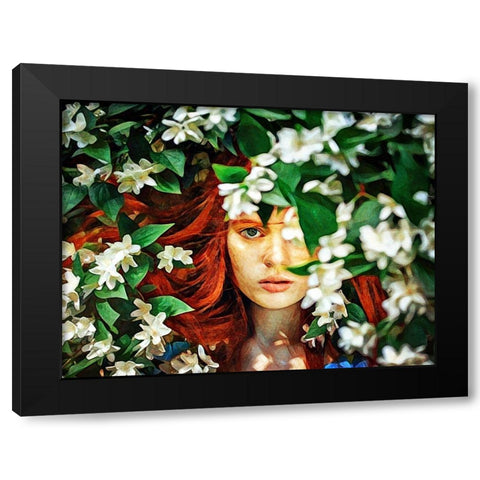 Hidden Beauty Black Modern Wood Framed Art Print by Aldridge, Ashley