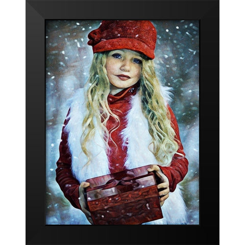 Gift From Grace Black Modern Wood Framed Art Print by Aldridge, Ashley