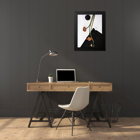 Modern Poppy Arrangement II Black Modern Wood Framed Art Print by Aldridge, Ashley