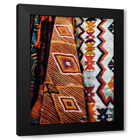 Multi-Patterned Mayhem Black Modern Wood Framed Art Print by Aldridge, Ashley