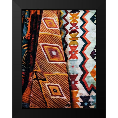 Multi-Patterned Mayhem Black Modern Wood Framed Art Print by Aldridge, Ashley