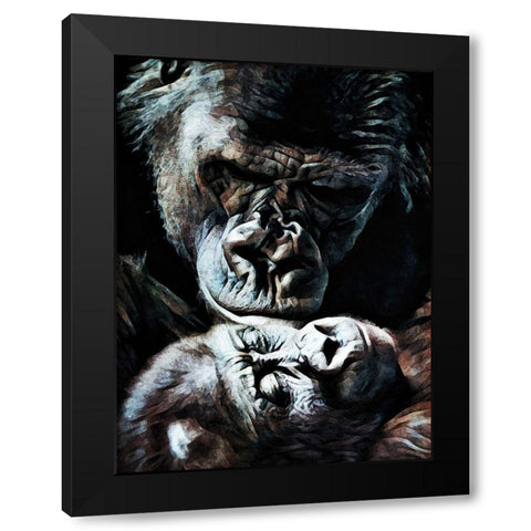 Primate Perfection II Black Modern Wood Framed Art Print by Aldridge, Ashley