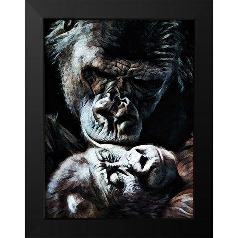 Primate Perfection II Black Modern Wood Framed Art Print by Aldridge, Ashley