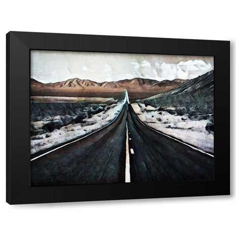 Road to Nowhere Black Modern Wood Framed Art Print with Double Matting by Aldridge, Ashley
